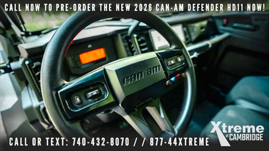 2026 Can-Am Defender XT CAB HD11 with 10.25 in. touchscreen display