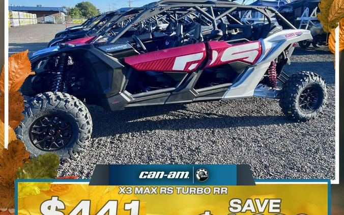 2024 Can-Am® Maverick X3 MAX RS Turbo RR Fiery Red & Hyper Silver