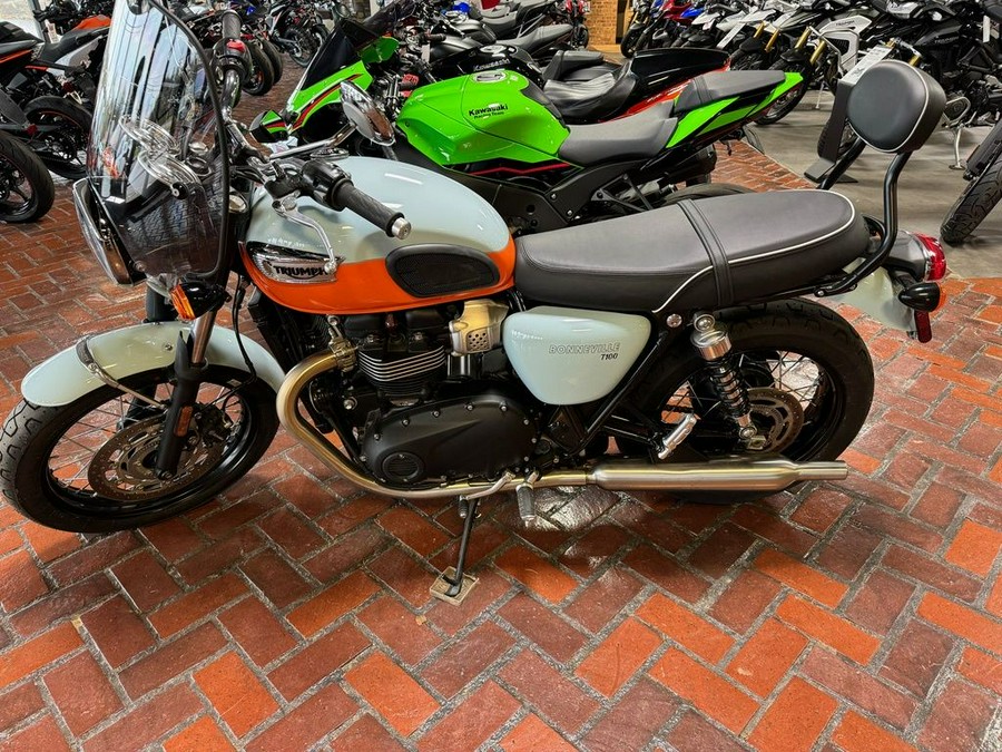 2023 Triumph Bonneville T100 Meriden Blue / Tangerine