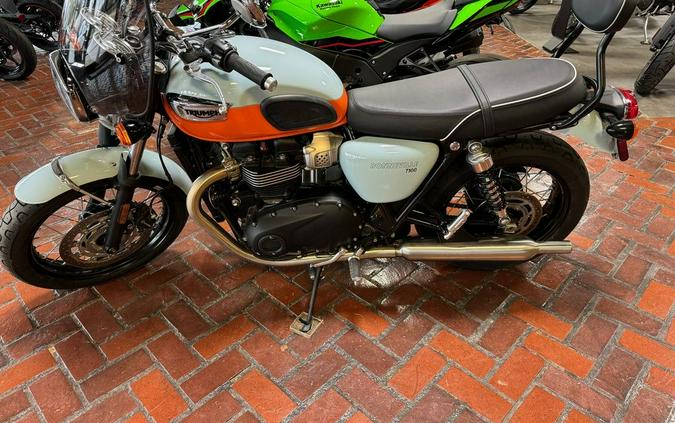 2023 Triumph Bonneville T100 Meriden Blue / Tangerine