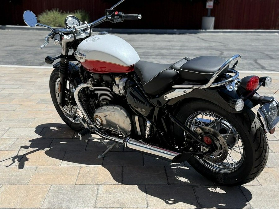 2025 Triumph Bonneville Speedmaster Snowdonia / Cranberry Red