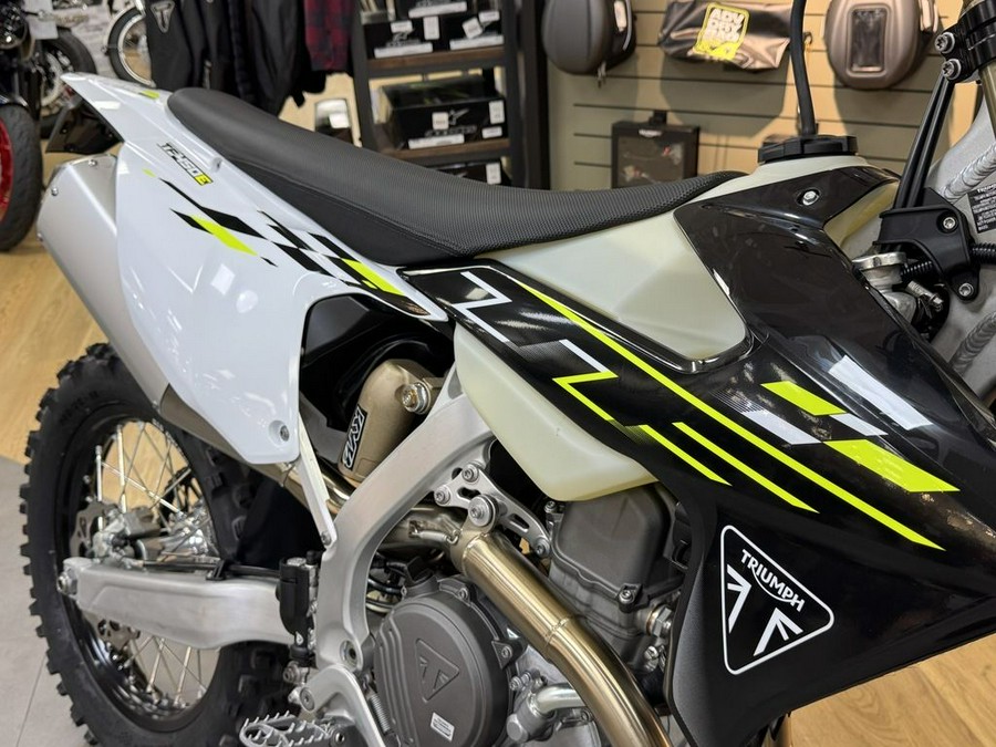 2026 Triumph TF 450-E Jet Black/Pure White