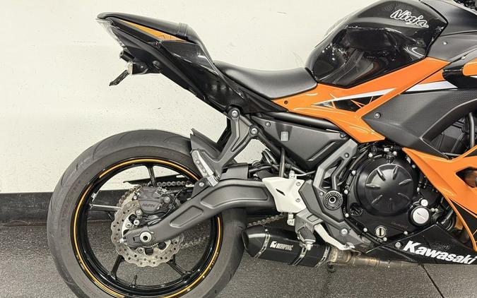 2019 Kawasaki Ninja® 650 ABS Candy Orange/Metallic Spark Black