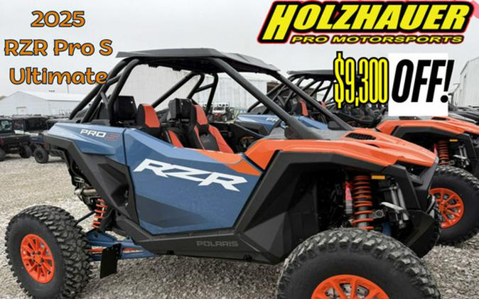 2025 Polaris RZR Pro S Ultimate Orange Burst Zenith Blue