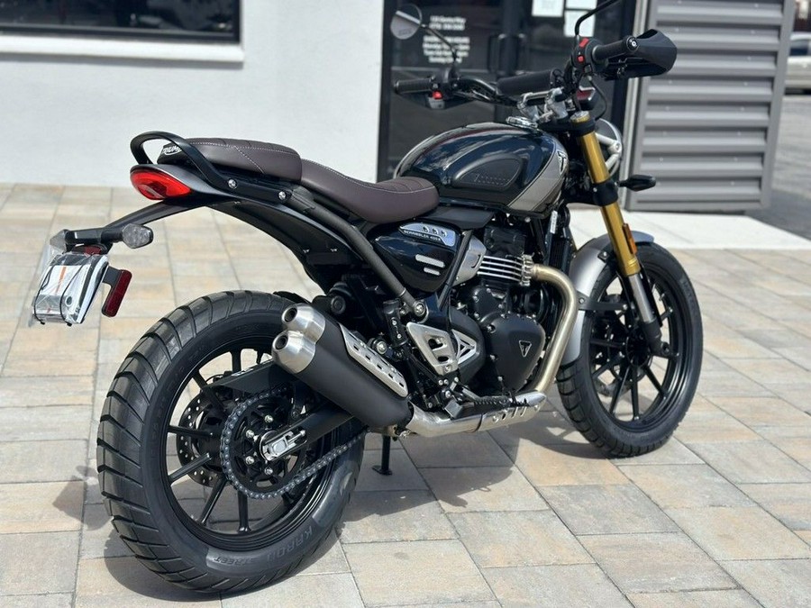 2025 Triumph Scrambler 400 X Phantom Black / Silver Ice