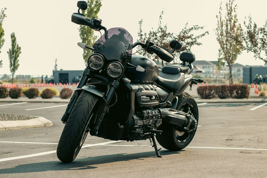 2025 Triumph Rocket 3 Storm GT Matte Sapphire Black and Satin Pacific Blue