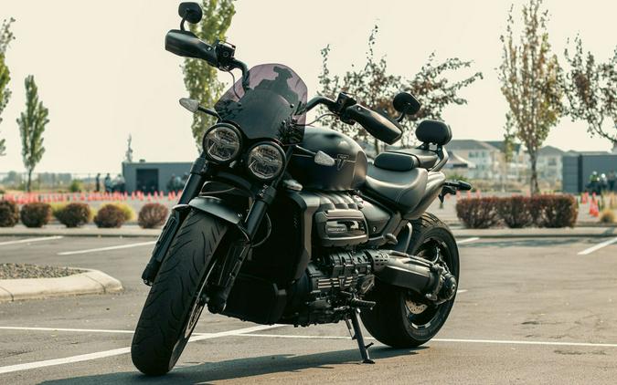 2025 Triumph Rocket 3 Storm GT Matte Sapphire Black and Satin Pacific Blue