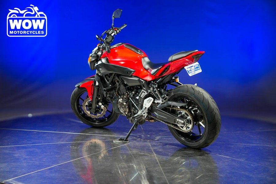 2017 Yamaha FZ 07 FZ-07 FZ7 700 FZ07 ABS