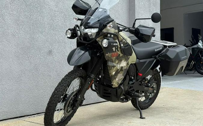 2026 Kawasaki KLR650 Adventure ABS Cypher Camo Beige