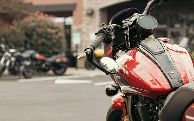 2025 Indian Motorcycle® 101 Scout® Sunset Red Metallic with Graphics