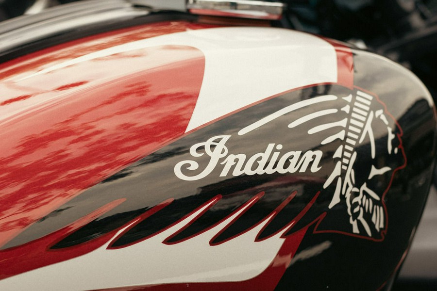 2025 Indian Motorcycle® 101 Scout® Sunset Red Metallic with Graphics