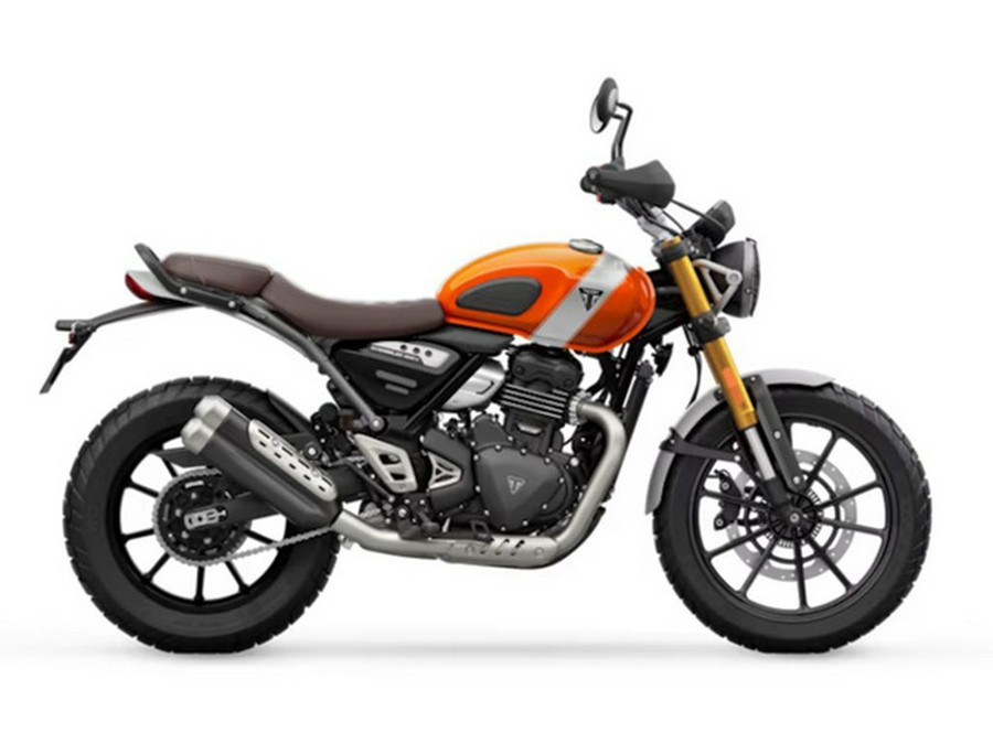 2026 Triumph Scrambler 400 X Baja Orange/Aluminium X