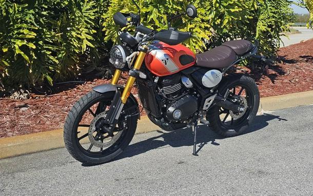 2026 Triumph Scrambler 400 X Baja Orange/Aluminium X