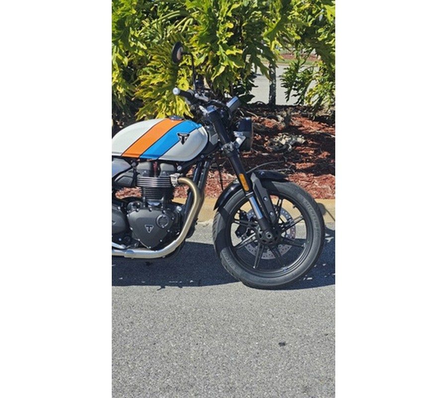 2026 Triumph Speed Twin 900 Pure White/Maui Blue/Tangerine Oran
