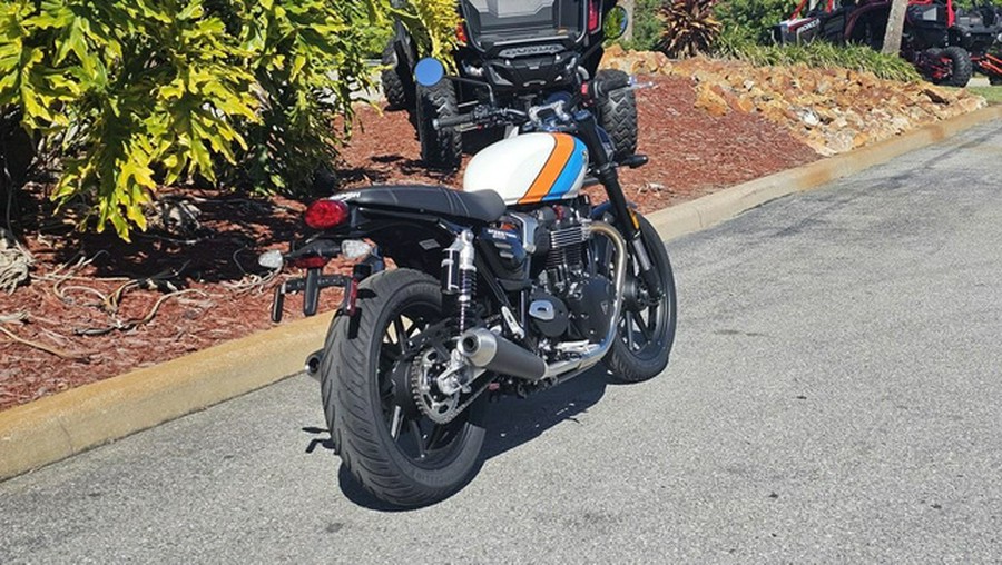 2026 Triumph Speed Twin 900 Pure White/Maui Blue/Tangerine Oran