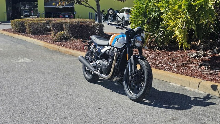 2026 Triumph Speed Twin 900 Pure White/Maui Blue/Tangerine Oran