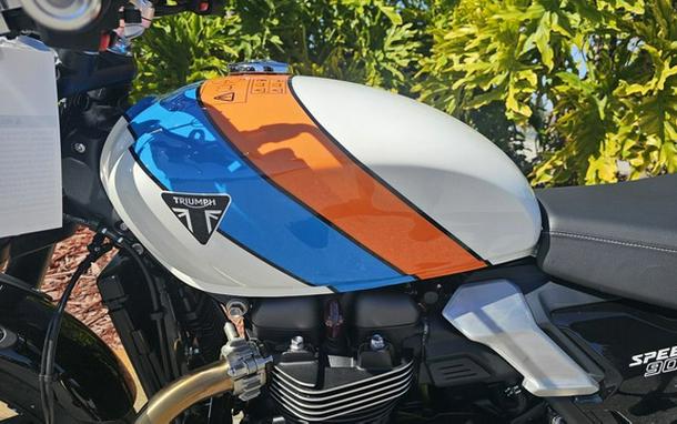 2026 Triumph Speed Twin 900 Pure White/Maui Blue/Tangerine Oran