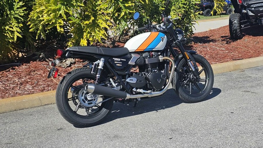 2026 Triumph Speed Twin 900 Pure White/Maui Blue/Tangerine Oran