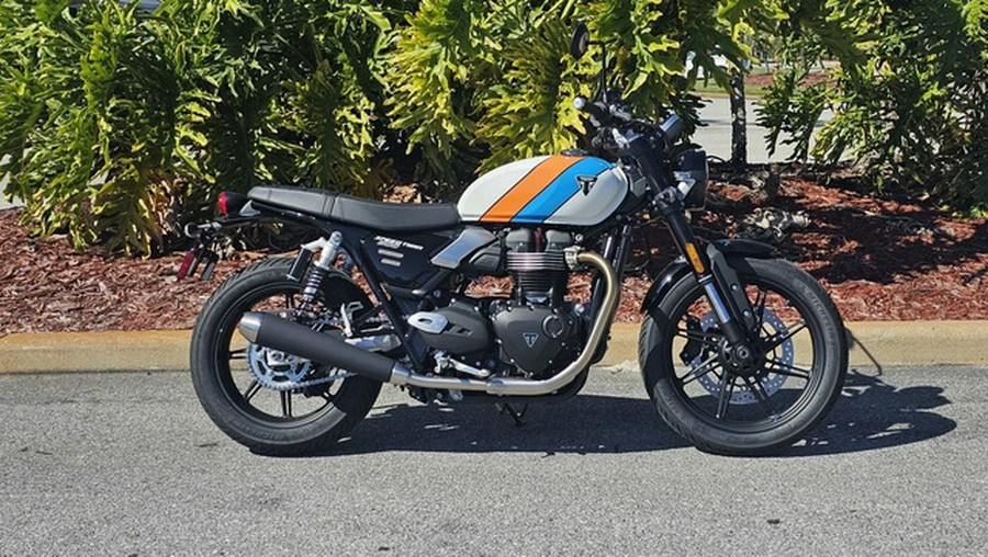 2026 Triumph Speed Twin 900 Pure White/Maui Blue/Tangerine Oran
