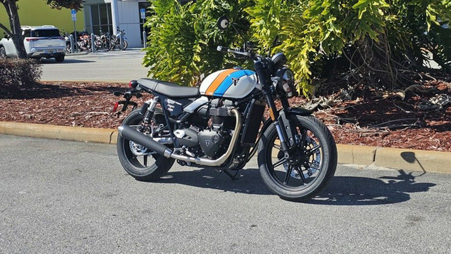 2026 Triumph Speed Twin 900 Pure White/Maui Blue/Tangerine Oran