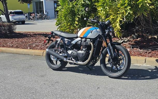 2026 Triumph Speed Twin 900 Pure White/Maui Blue/Tangerine Oran