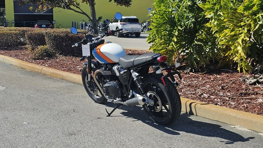 2026 Triumph Speed Twin 900 Pure White/Maui Blue/Tangerine Oran