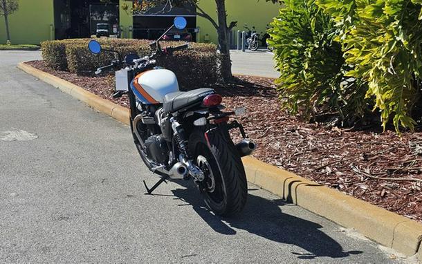 2026 Triumph Speed Twin 900 Pure White/Maui Blue/Tangerine Oran