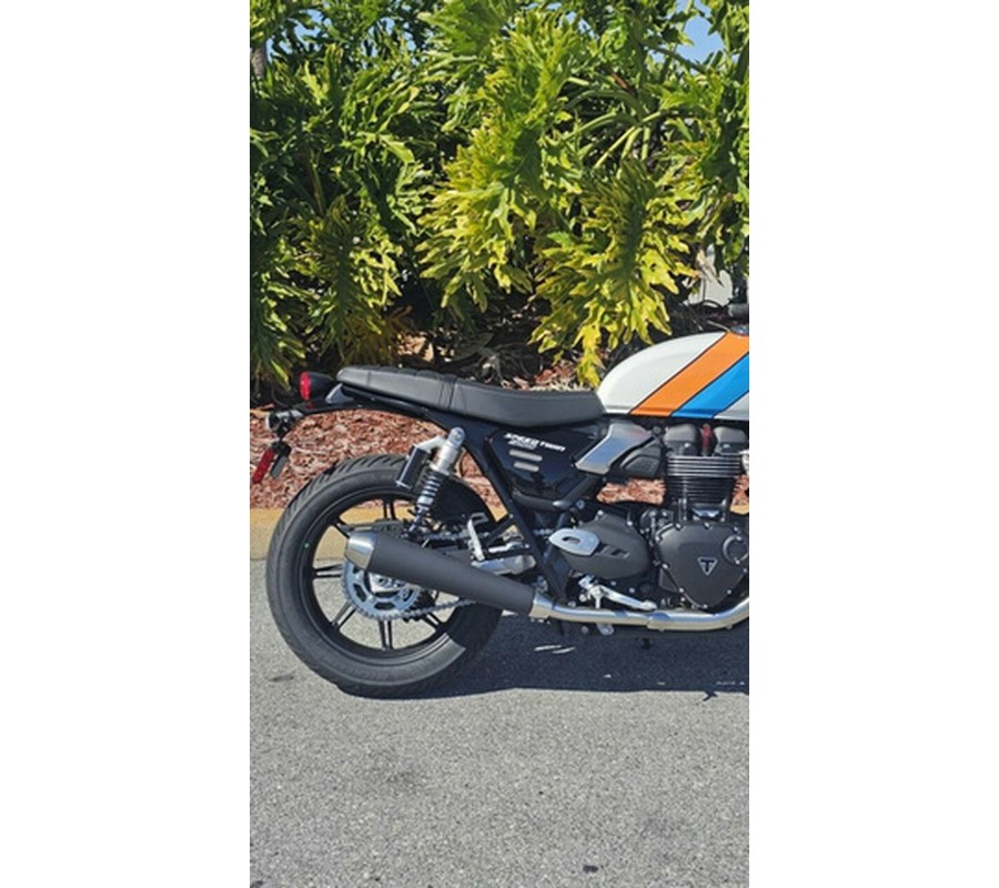 2026 Triumph Speed Twin 900 Pure White/Maui Blue/Tangerine Oran
