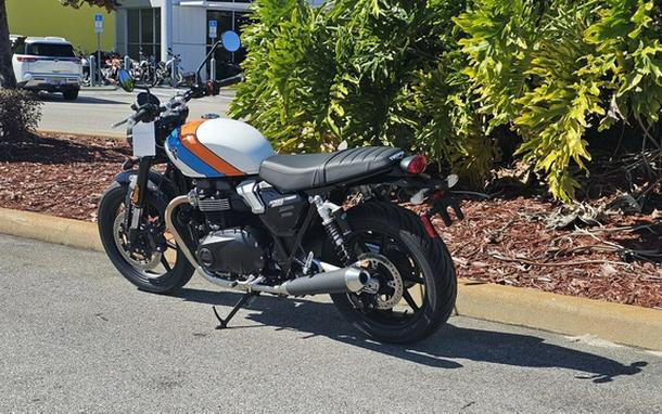 2026 Triumph Speed Twin 900 Pure White/Maui Blue/Tangerine Oran