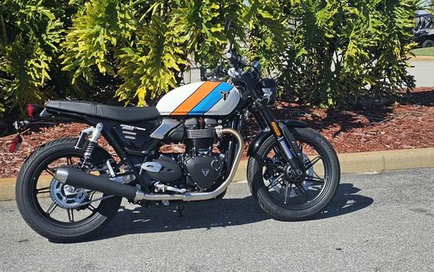2026 Triumph Speed Twin 900 Pure White/Maui Blue/Tangerine Oran