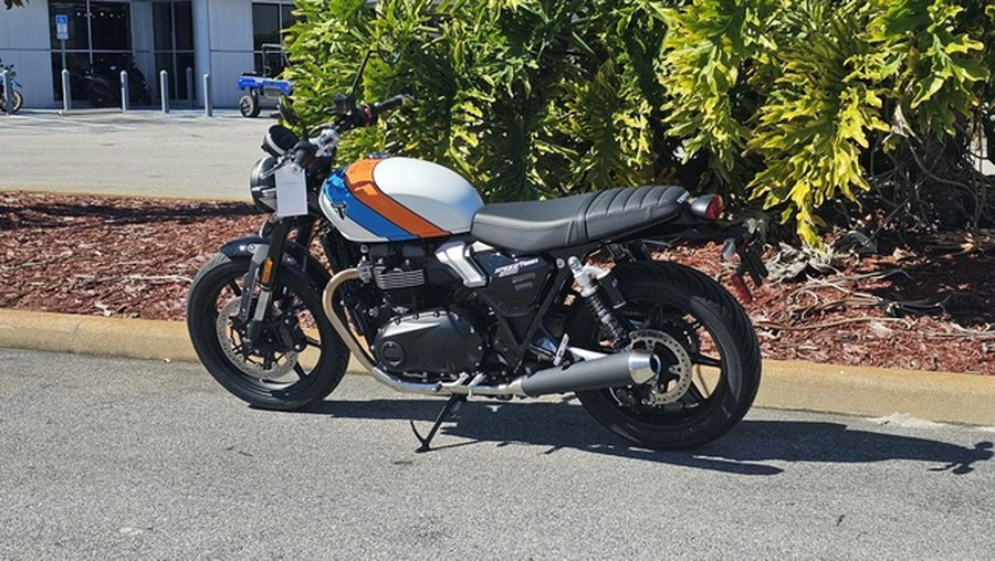 2026 Triumph Speed Twin 900 Pure White/Maui Blue/Tangerine Oran