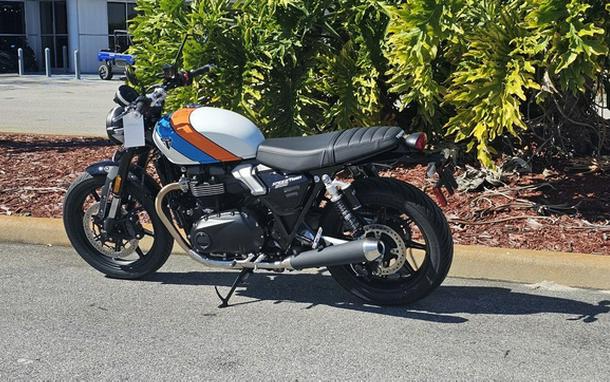 2026 Triumph Speed Twin 900 Pure White/Maui Blue/Tangerine Oran