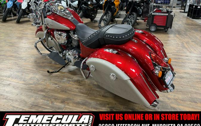 2026 Indian Springfield Sunset Red Metallic / Silver Quartz M