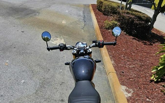 2025 Triumph Speed 400 Phantom Black / Storm Grey Carnival Red Storm Grey