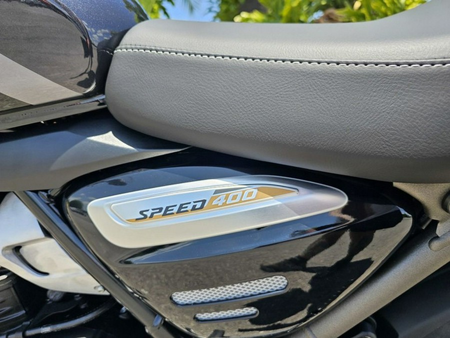 2025 Triumph Speed 400 Phantom Black / Storm Grey Carnival Red Storm Grey