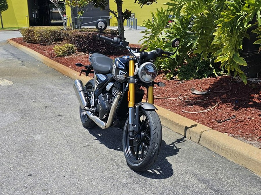 2025 Triumph Speed 400 Phantom Black / Storm Grey Carnival Red Storm Grey