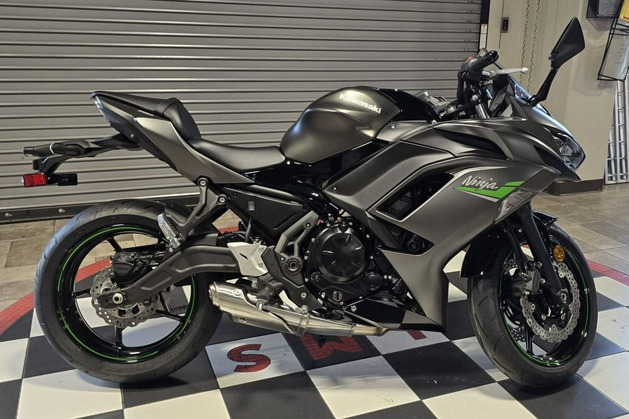 2024 Kawasaki Ninja® 650 Metallic Matte Graphenesteel Gray/Ebony