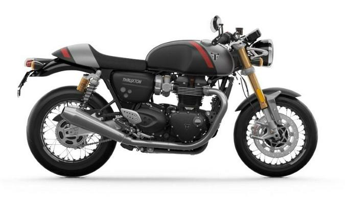 2020 Triumph Thruxton RS Matt Storm Grey and Silver Ice
