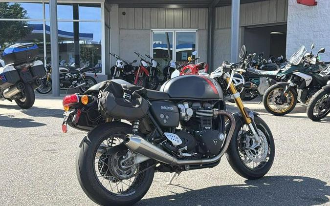2020 Triumph Thruxton RS Matt Storm Grey and Silver Ice