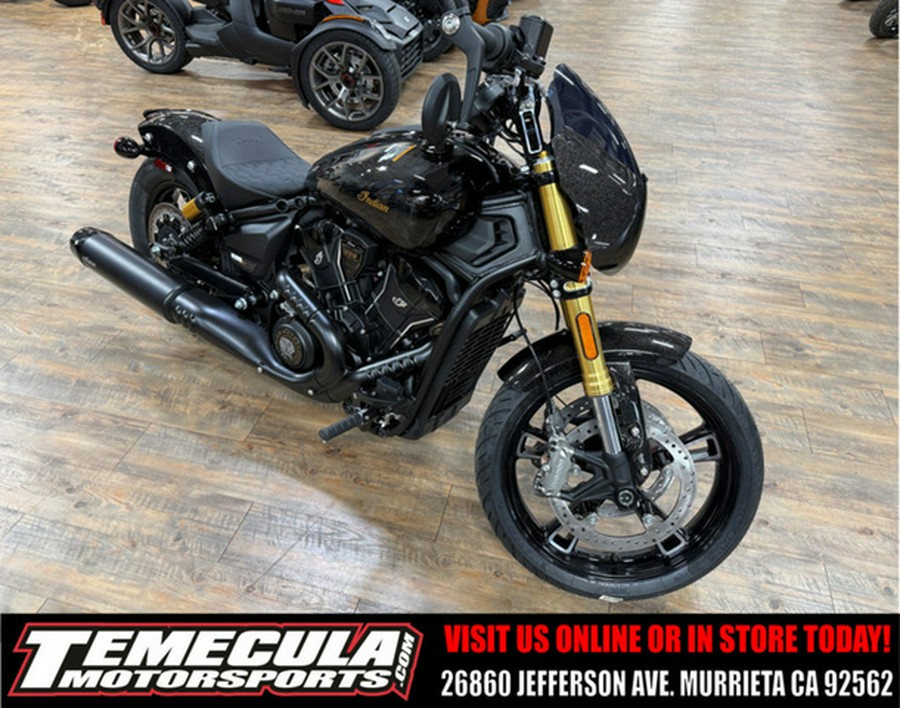 2026 Indian 101 Scout Black Crystal With Super Graphite