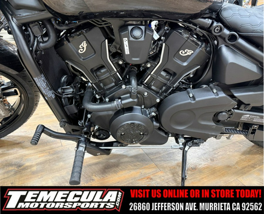 2026 Indian 101 Scout Black Crystal With Super Graphite