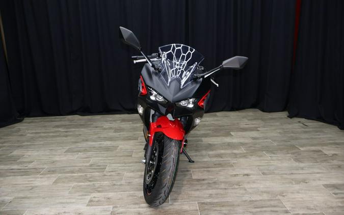 2024 Kawasaki Ninja 500 ABS Passion Red/Metallic Flat Spark Bla