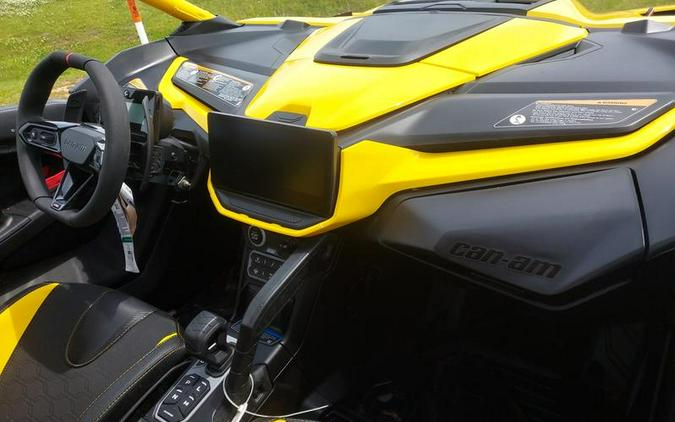 2024 Can-Am® Maverick R X RS with Smart-Shox Carbon Black & Neo Yellow