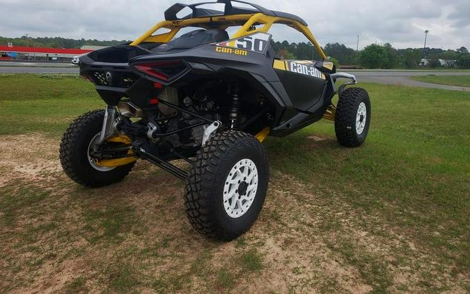 2024 Can-Am® Maverick R X RS with Smart-Shox Carbon Black & Neo Yellow