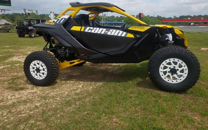 2024 Can-Am® Maverick R X RS with Smart-Shox Carbon Black & Neo Yellow