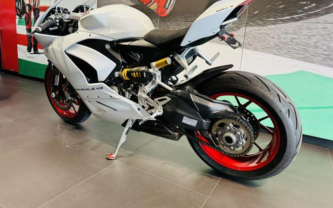 2022 Ducati Panigale V2 White Rosso Livery