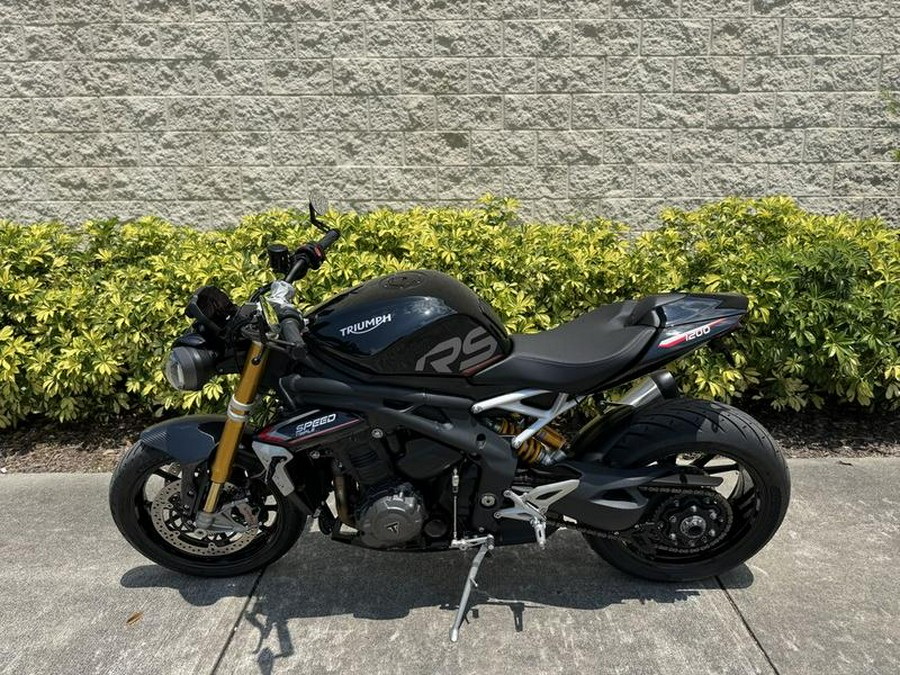 2022 Triumph Street Triple RS Matte Jet Black