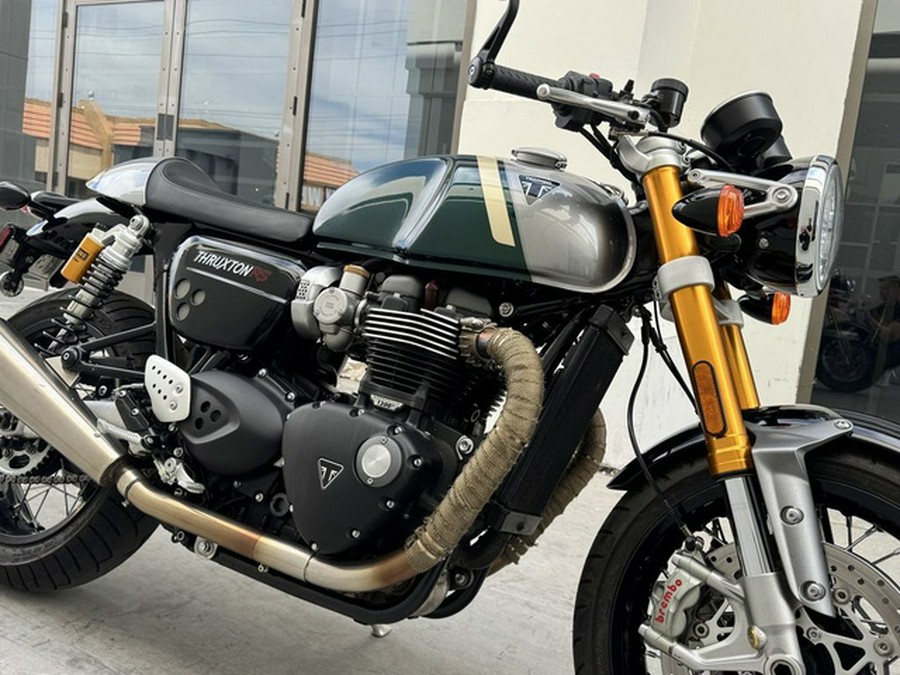 2023 Triumph Thruxton RS Competition Green Silver Ice