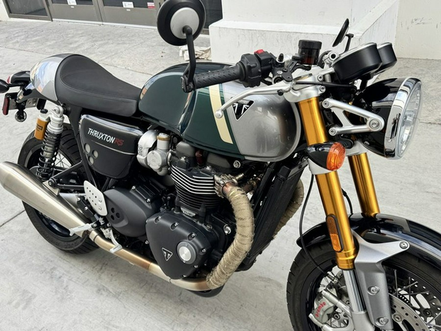 2023 Triumph Thruxton RS Competition Green Silver Ice