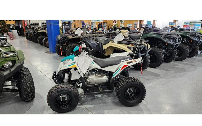 2024 Polaris Industries A24YAK11B1 Outlaw 110 EFI Bright White/Radiant Green